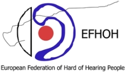 Logo European Federation of Hard of Hearing People (EFHOH)