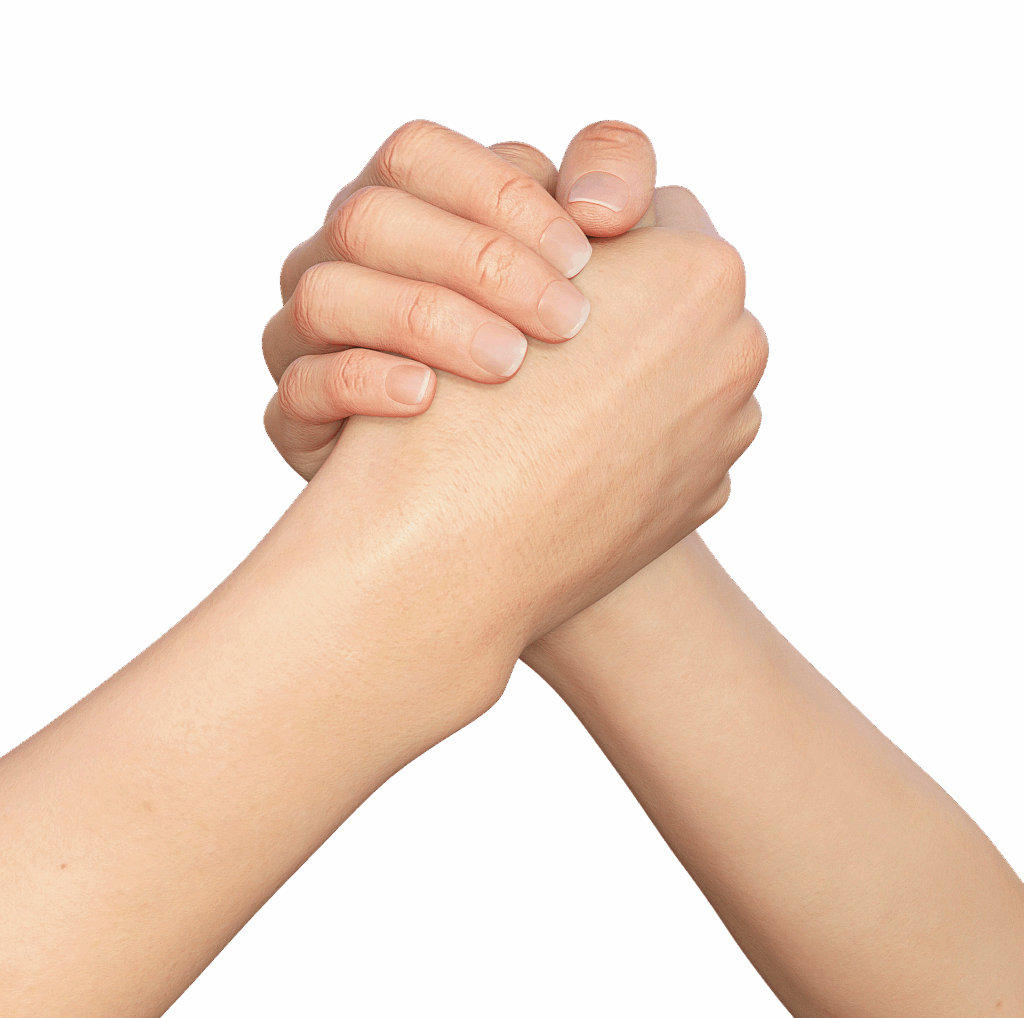 Handshake zwischen 2 Personen
